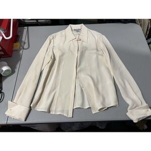 Vtg Barrie Pace silk blouse Size 12
